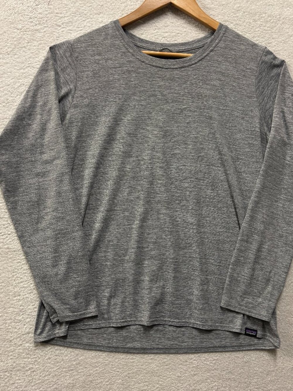 Patagonia Capilene Cool Daily Shirt Mens Large L Long Sleeve Gray Sun UPF Hike